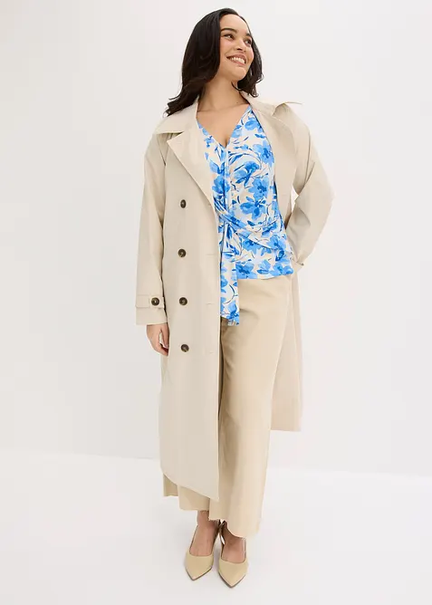 T-shirt avec d&eacute;tail n&oelig;ud, bonprix