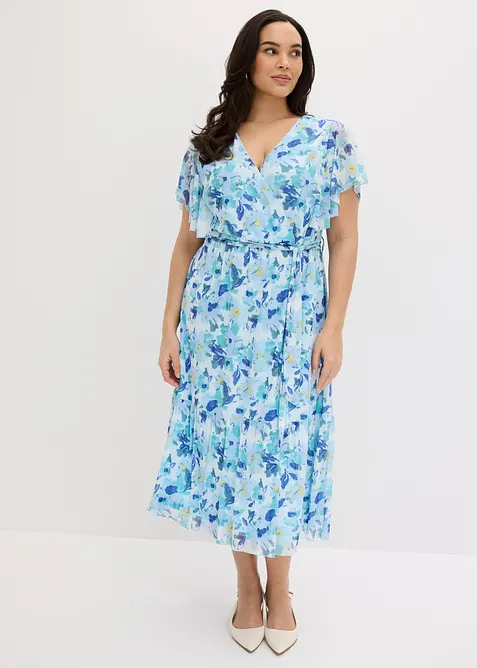 Robe midi en mesh doux, bonprix