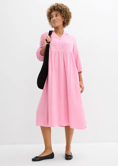 Robe-tunique en gaze de coton douce, bonprix