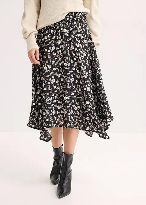 Jupe midi 100% viscose, bonprix