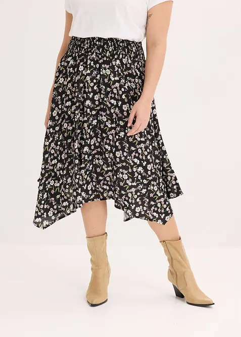 Jupe midi 100% viscose, bonprix