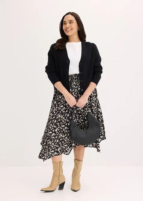 Jupe midi 100% viscose, bonprix