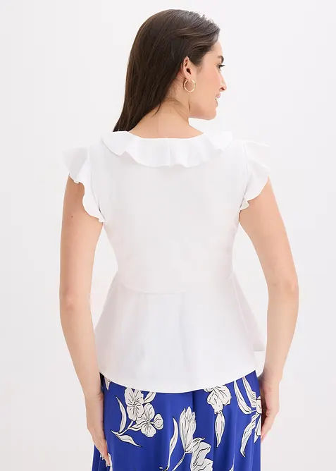 T-shirt &agrave; volants, bonprix