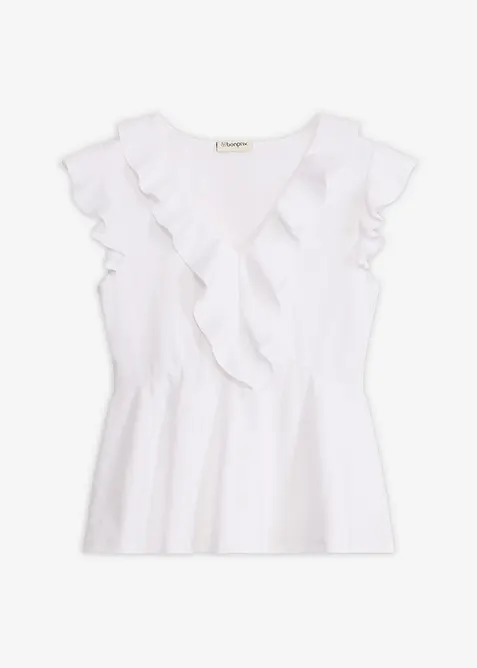 T-shirt &agrave; volants, bonprix