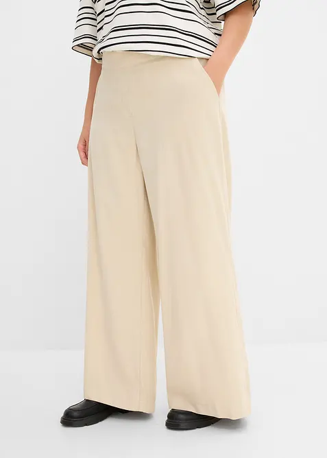 Pantalon palazzo en viscose majoritaire, bonprix