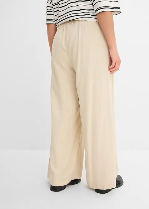 Pantalon palazzo en viscose majoritaire, bonprix