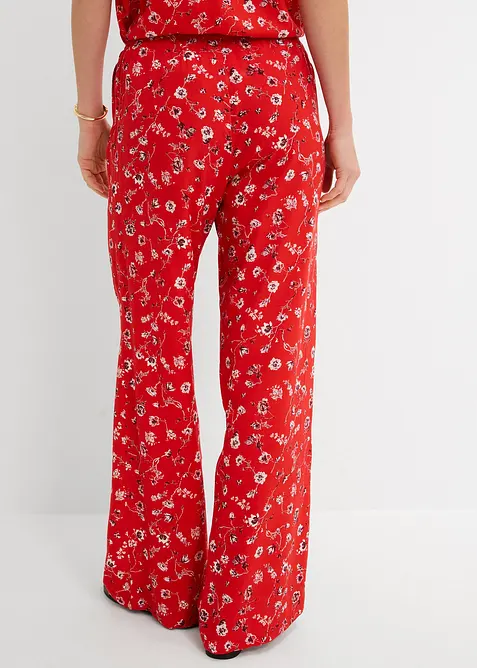 Pantalon en viscose fluide, taille &eacute;lastiqu&eacute;e, bonprix