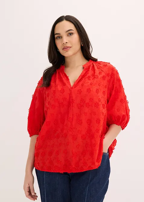 Blouse longue 100% coton, bonprix