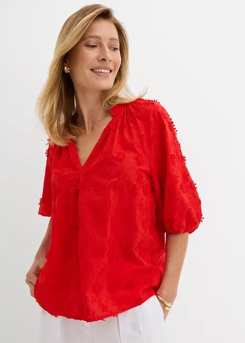 Blouse longue 100% coton, bonprix