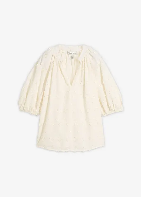 Blouse longue 100% coton, bonprix