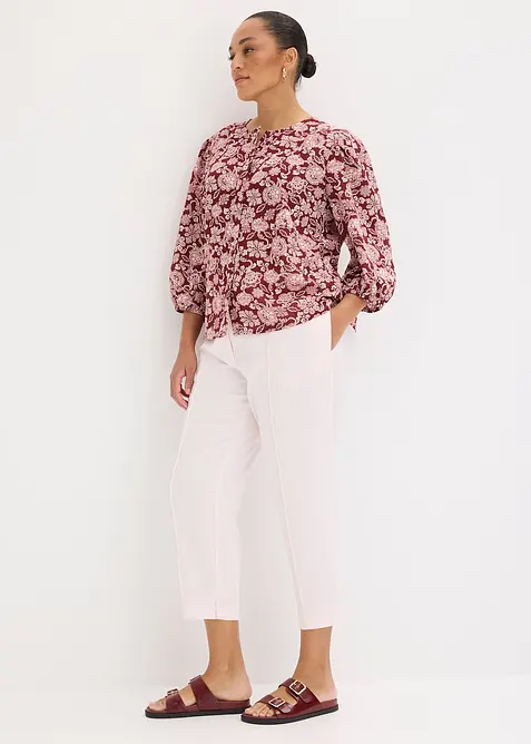 Chemisier &agrave; manches bouffantes, bonprix