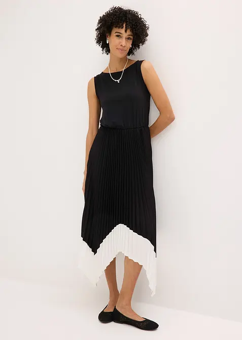 Robe &agrave; base asym&eacute;trique, bonprix