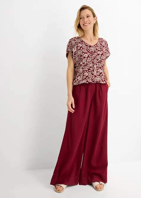 T-shirt fin en viscose extensible, bonprix