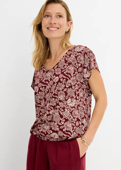 T-shirt fin en viscose extensible, bonprix