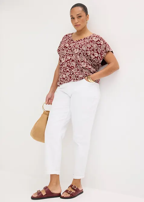 T-shirt fin en viscose extensible, bonprix