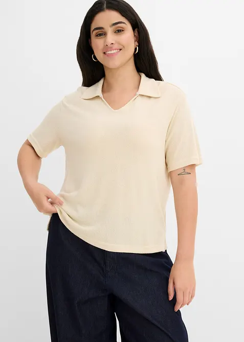 Polo aspect maille, bonprix