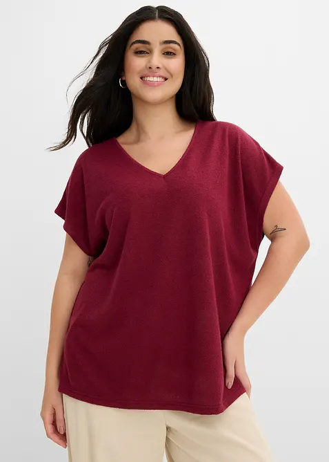 T-shirt oversize, aspect maille, bonprix