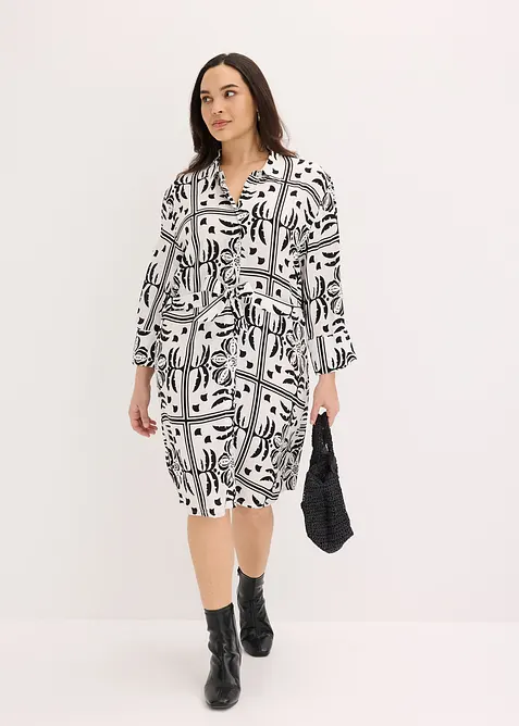 Robe-chemise en viscose fluide, bonprix