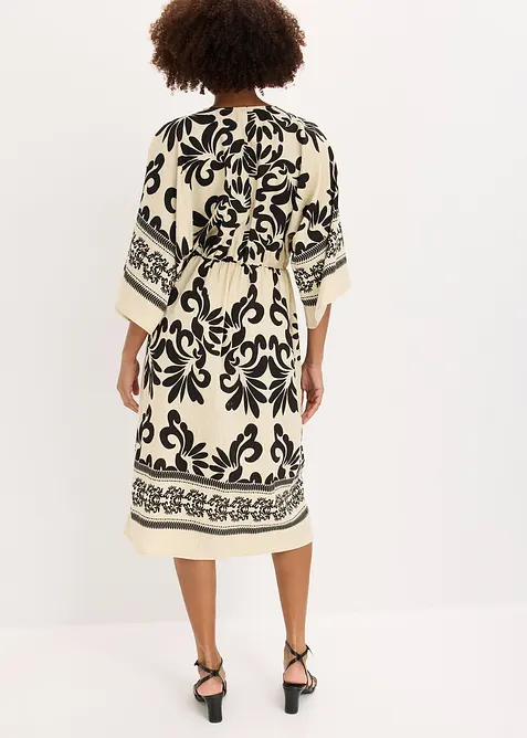 Robe midi fluide en viscose majoritaire, bonprix