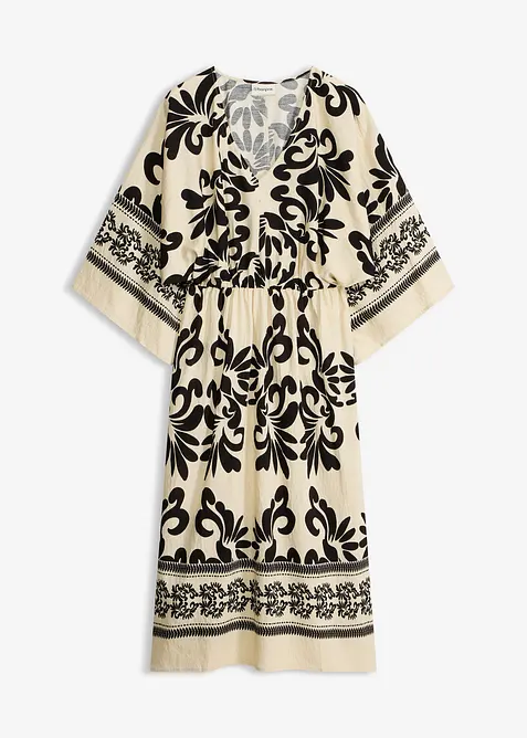 Robe midi fluide en viscose majoritaire, bonprix