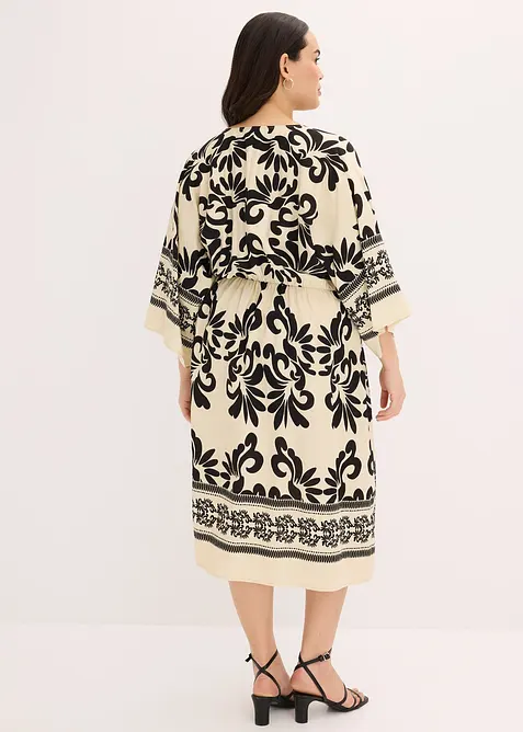 Robe midi fluide en viscose majoritaire, bonprix