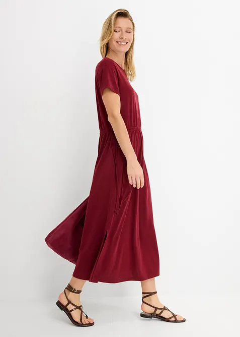 Robe douce en jersey piqu&eacute;, bonprix