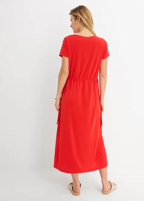 Robe douce en jersey piqu&eacute;, bonprix