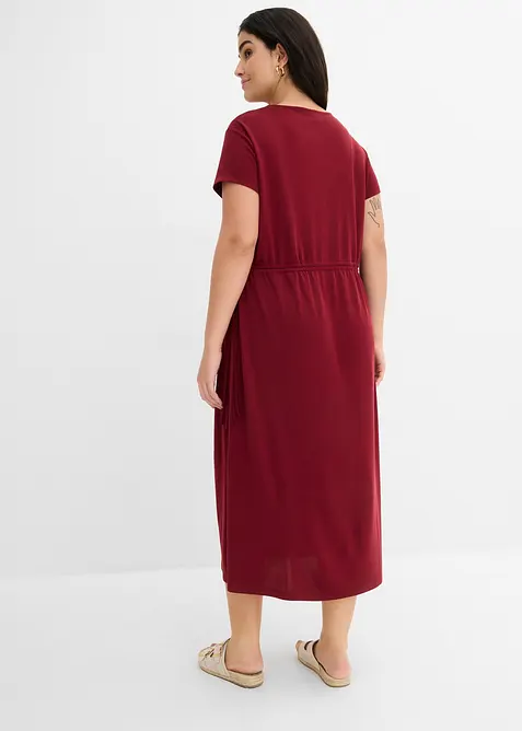 Robe douce en jersey piqu&eacute;, bonprix