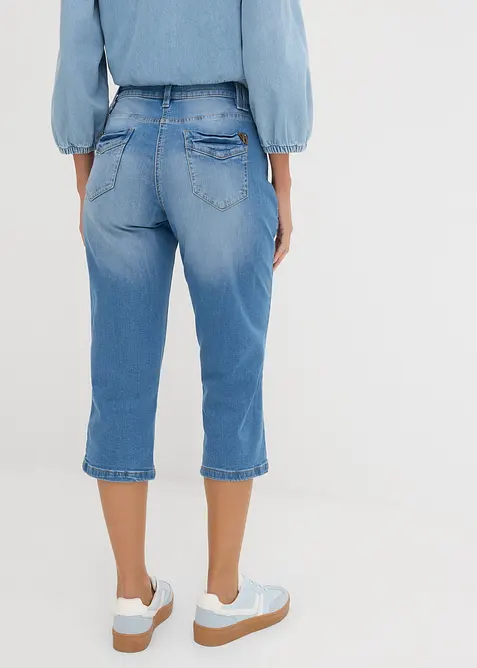 Jean corsaire slim, taille mi-haute, bonprix