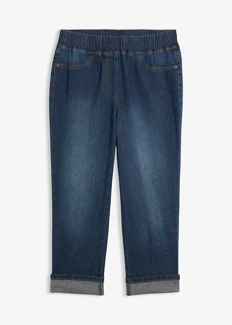 Jean slim, taille mi-haute, coton, bonprix