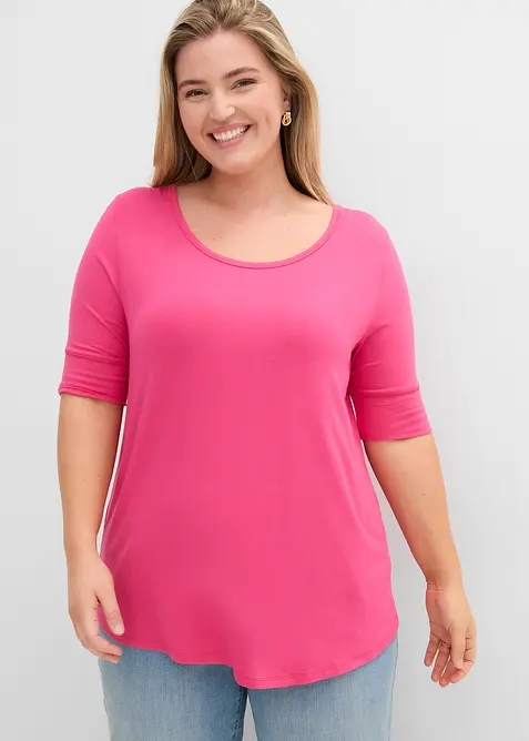 T-shirt doux en viscose extensible, bonprix