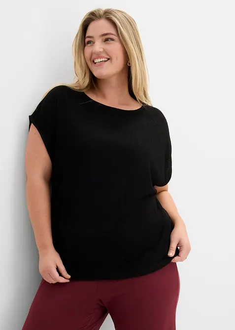 T-shirt oversize aspect maille, bonprix