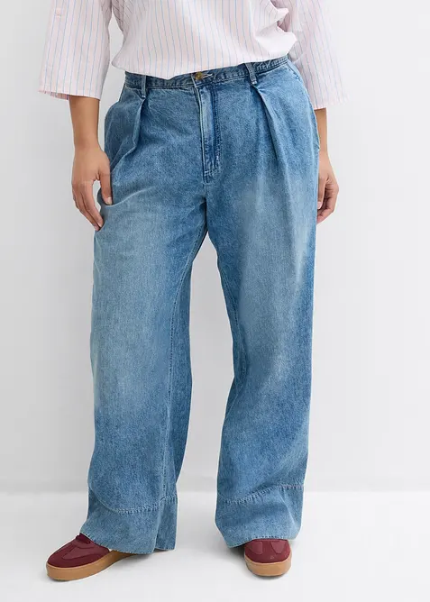 Jean large taille haute, bonprix