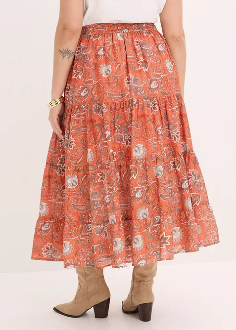 Jupe longue 100% coton, bonprix