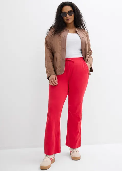 Pantalon en coton extensible, bonprix