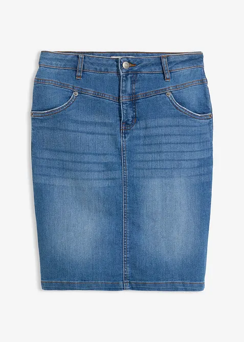 Jupe en jean extensible, bonprix