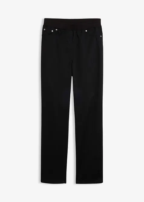 Pantalon &agrave; enfiler avec taille confortable, Straight, bonprix