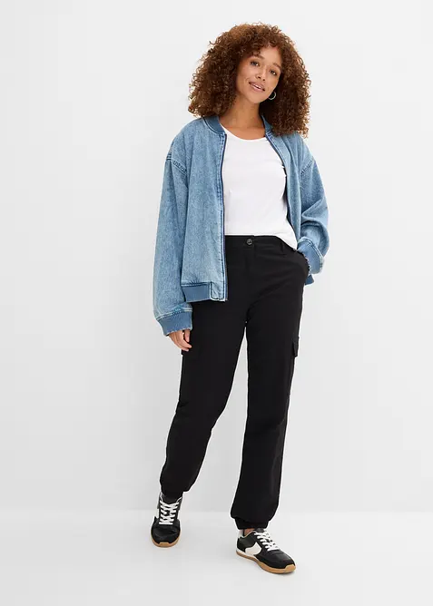 Pantalon cargo en coton extensible, bonprix