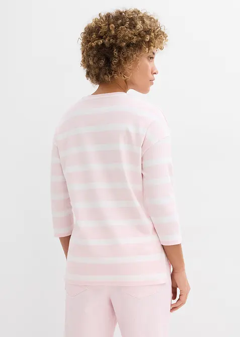 T-shirt long en coton &eacute;pais, bonprix