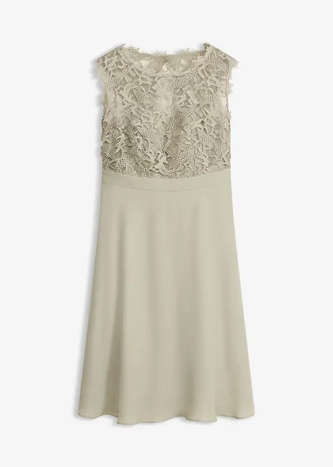 Robe courte &agrave; dentelle, bonprix