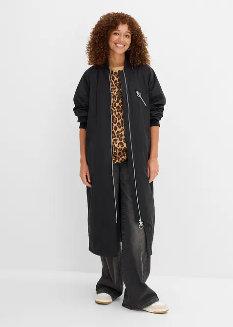 Manteau l&eacute;ger avec col en bord-c&ocirc;tes, bonprix