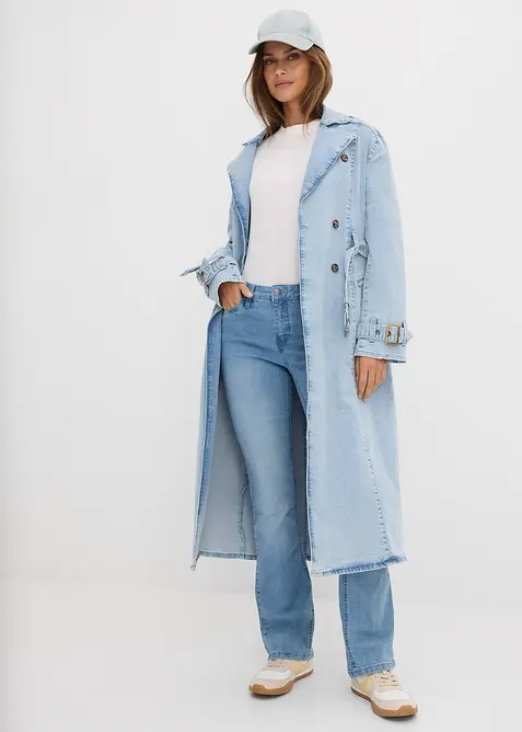 Jean flare taille mi-haute, extensible, bonprix