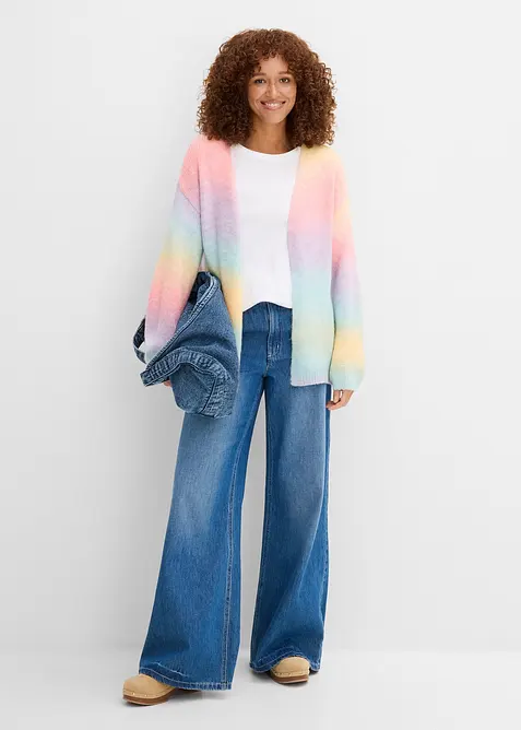 Gilet doux en grosse maille, bonprix