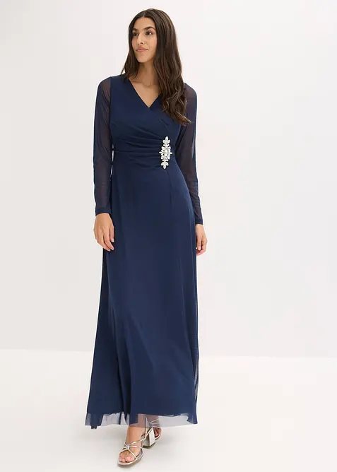 Robe de soir&eacute;e en tulle d&eacute;licat avec des strass, bonprix