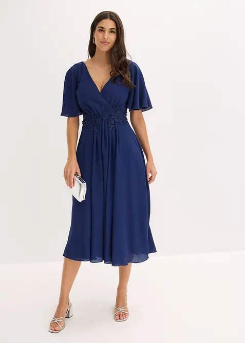 Robe de cocktail avec applications de dentelle, bonprix