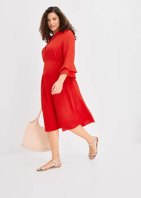 Robe en mati&egrave;re textur&eacute;e, bonprix