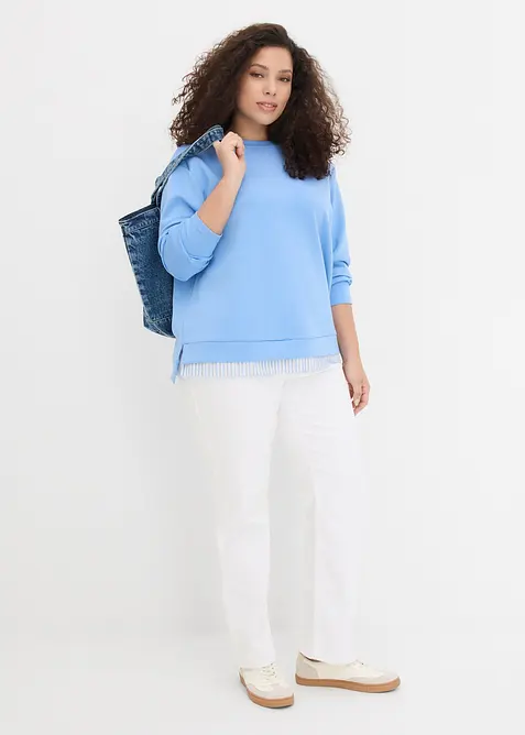 Sweat en viscose m&eacute;lang&eacute;e, bonprix