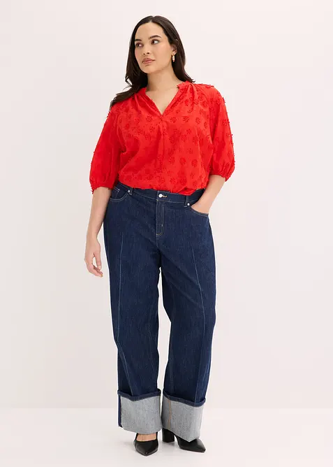 Blouse longue 100% coton, bonprix