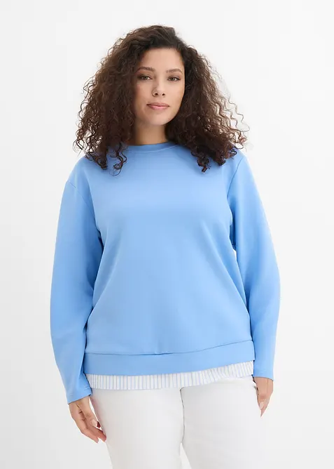 Sweat en viscose m&eacute;lang&eacute;e, bonprix