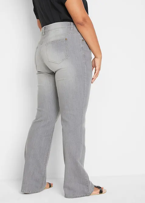 Jean bootcut taille mi-haute, extensible et confortable, bonprix